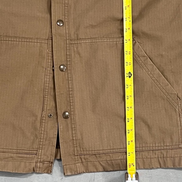 Carhartt Men's 2XL Rugged Flex Canvas Fleece Lined Snap Front Jacket - Picture 9 of 10